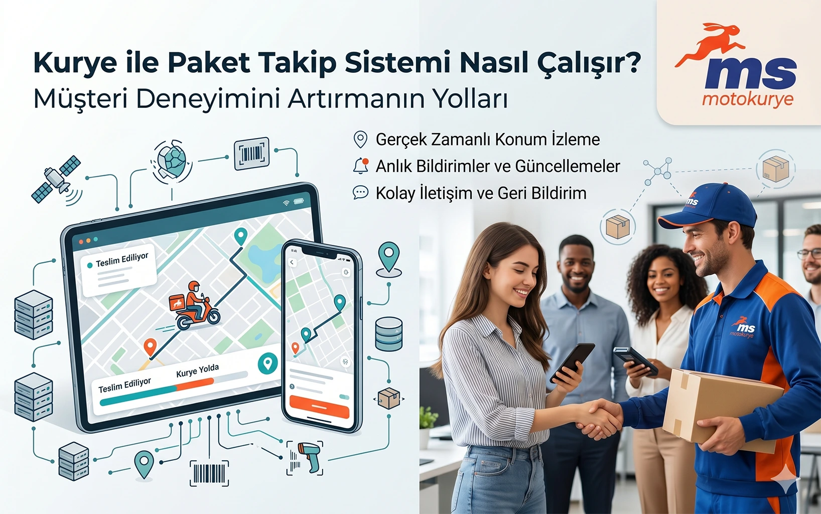 Kurye ile Paket Takip Sistemi Nasıl Çalışır? Müşteri Deneyimini Artırmanın Yolları